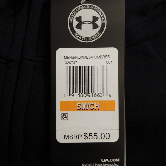 HOST'S PICK 🙏NWT Men's Armour Fleece® Full Zip Hoodie US SMALL - Picture 11 of 13